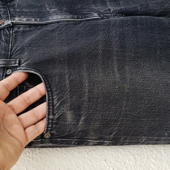 COS Paint Splattered Jeans Women's Size 29 Washed Black High Rise Straight Leg - Picture 4 of 15